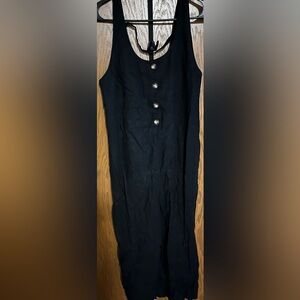 Black summer pant and straps romper